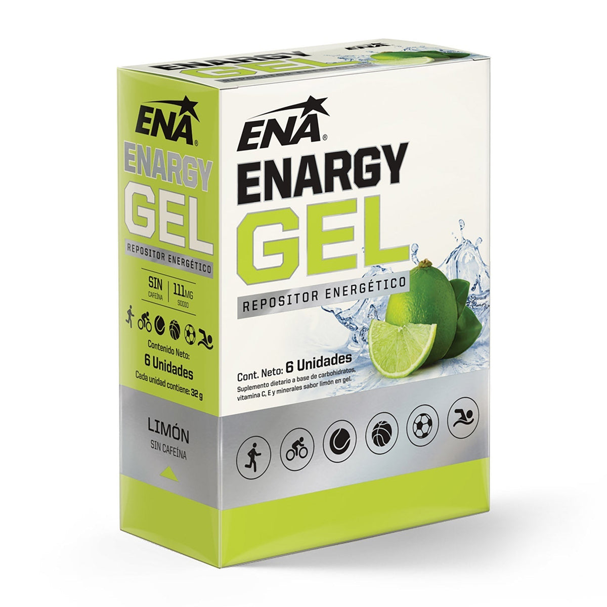 Enargy Gel - Sin Cafeína 6 Unidades